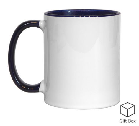 X 11oz Coloured Inner & Handle Mugs