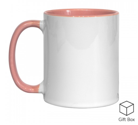 X 11oz Coloured Inner & Handle Mugs