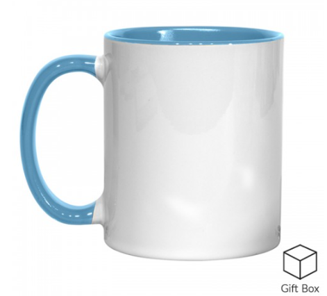 X 11oz Coloured Inner & Handle Mugs