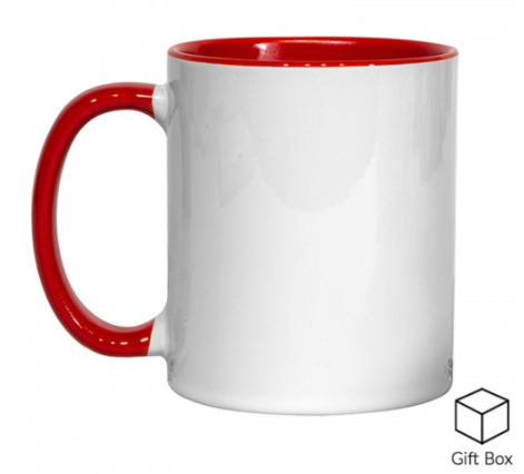 X 11oz Coloured Inner & Handle Mugs