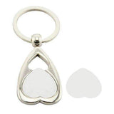 Double Heart Keyring